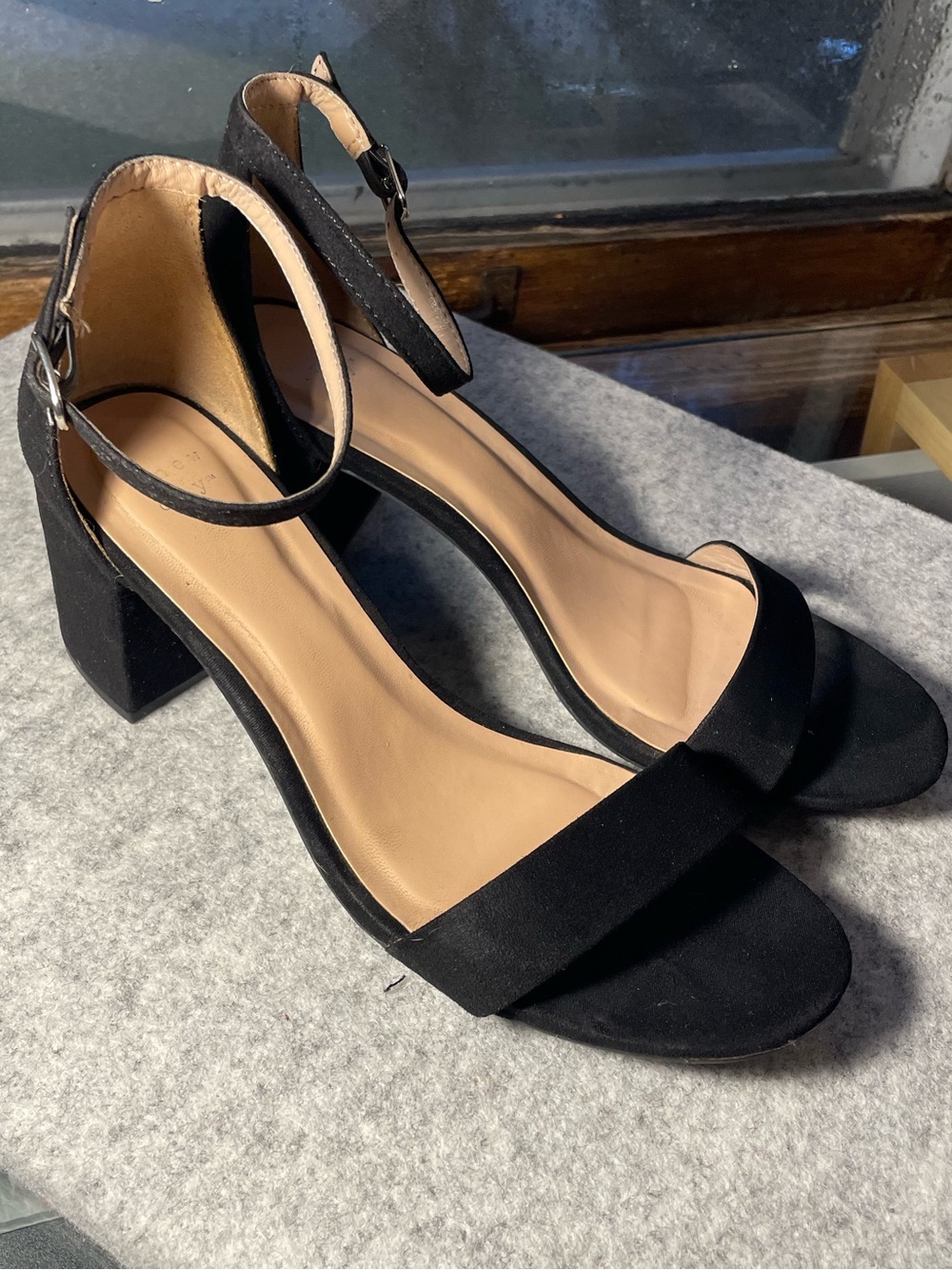 Black Ankle-Strap Heels